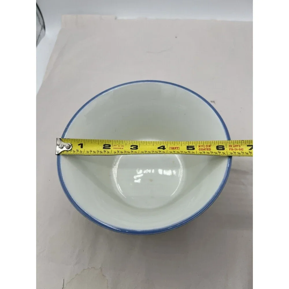 Vintage Chinese Famille Jaune Porcelain Bowl 6.25 Hand Painted Lotus Yellow Grnd
